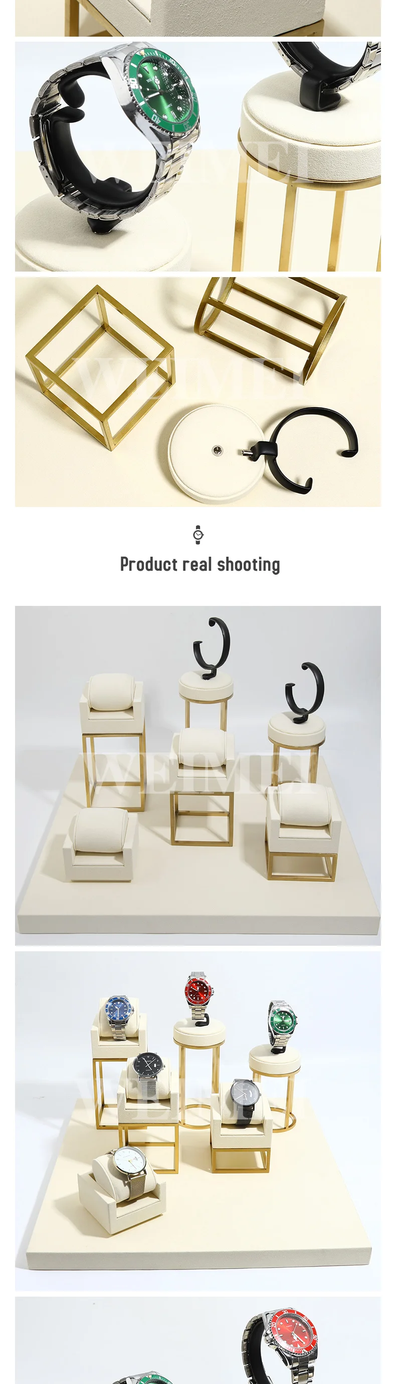 Weimei Created Jewelry Display Rack Metal and Microfiber Watch Rack ...