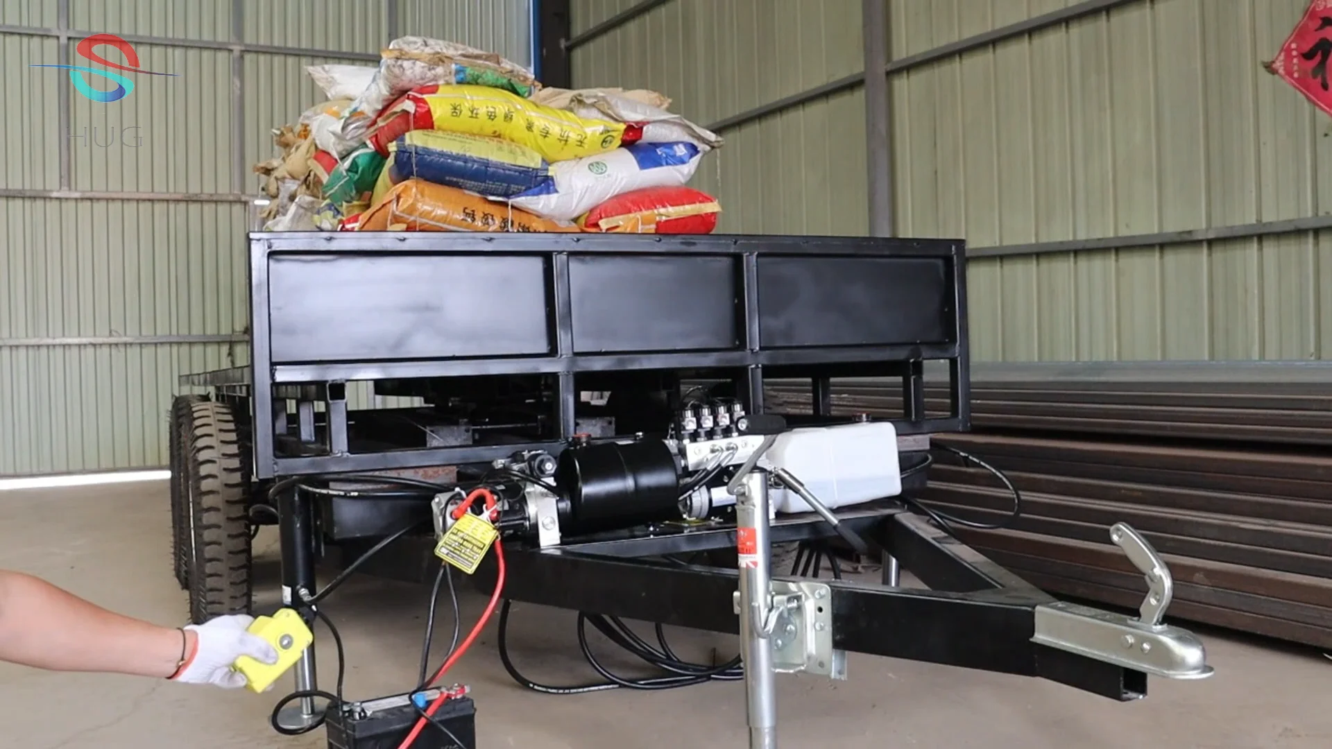 Stable Lift Hydraulic Scissor Hoist Kit With Hydraulic Power Pack For