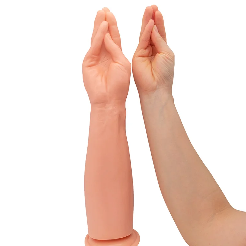 Silicone and Metal Hand Dildo Butt Plug Juguetes Sexuales Fistin Ass Massager  Arm Huge Dildo Fisting Anal Sex Toy for Women