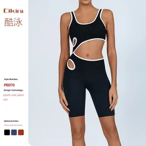 Women's Eco-Friendly Reversible Yoga All-in-One Set High Elasticity and Quick-Drying Material Breathable and 1 Piece