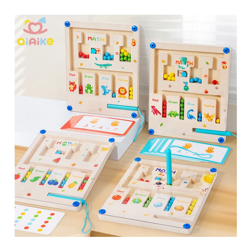 Wholesale Montessori Wooden Puzzle Board Unisex Educational Toys for 2-4 Years Color Recognition Number Learning Counting