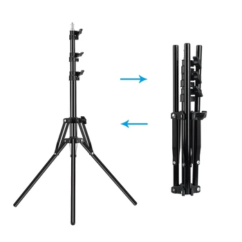 1.6m Reverse Stand Tripod with 1/4 Screw Head for Photo Studio Softbox Flash Umbrella Reflector Camera Ring Light