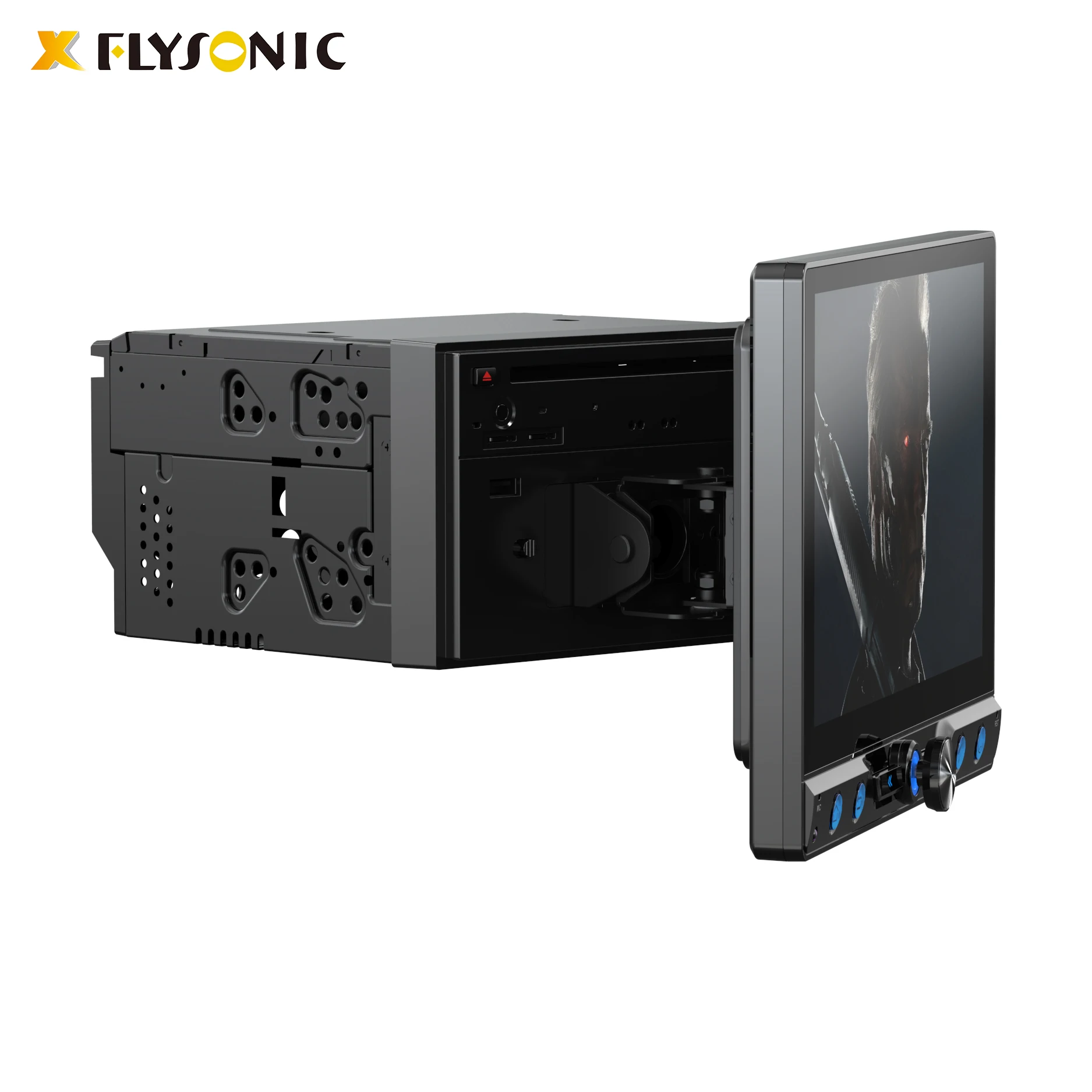 Flysonic Touch Screen Universal Dashboard Car Stereo System Radio Double Din Gps Navigation Multimedia Android Car Dvd Player