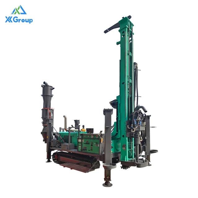 350m 500mFully Automatic Hydraulic RC Drilling Rig Crawler Mounted Pneumatic Drill Reverse Circulation Drilling Mine Rig