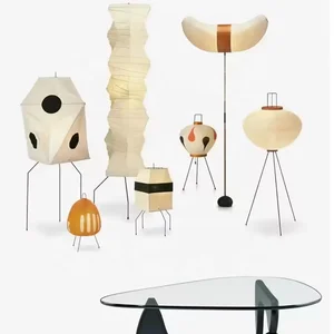 Wabi Sabi Style Standing Light LED Art Designer Rice Paper Shade Floor Lamp for Living Room Bedroom