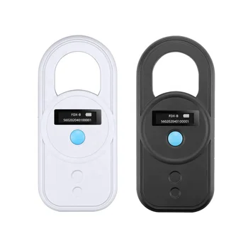 WYUAN 134.2KHz/125KHz Pet Microchip scanner Cat Dog Bioglass Tube Animal Tag Wireless RFID Reader FDX-B/EMID Format ISO11784/85