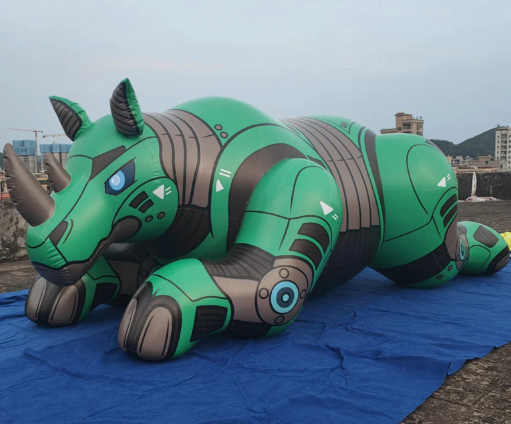 Beile Customized 3m Long Green Inflatable Rhinoceros for Advertising|  Alibaba.com
