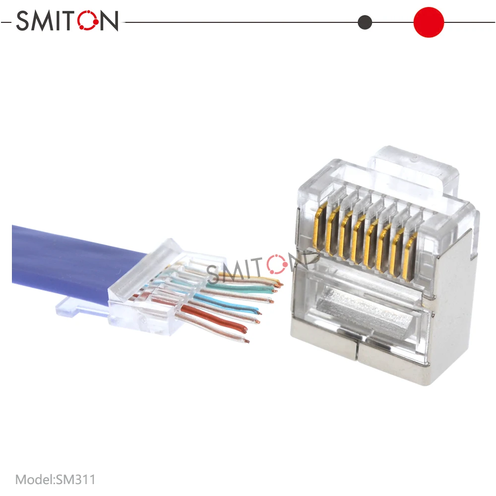 FTP CAT6 Mini Modular Plug Shielded Short RJ45 Connector