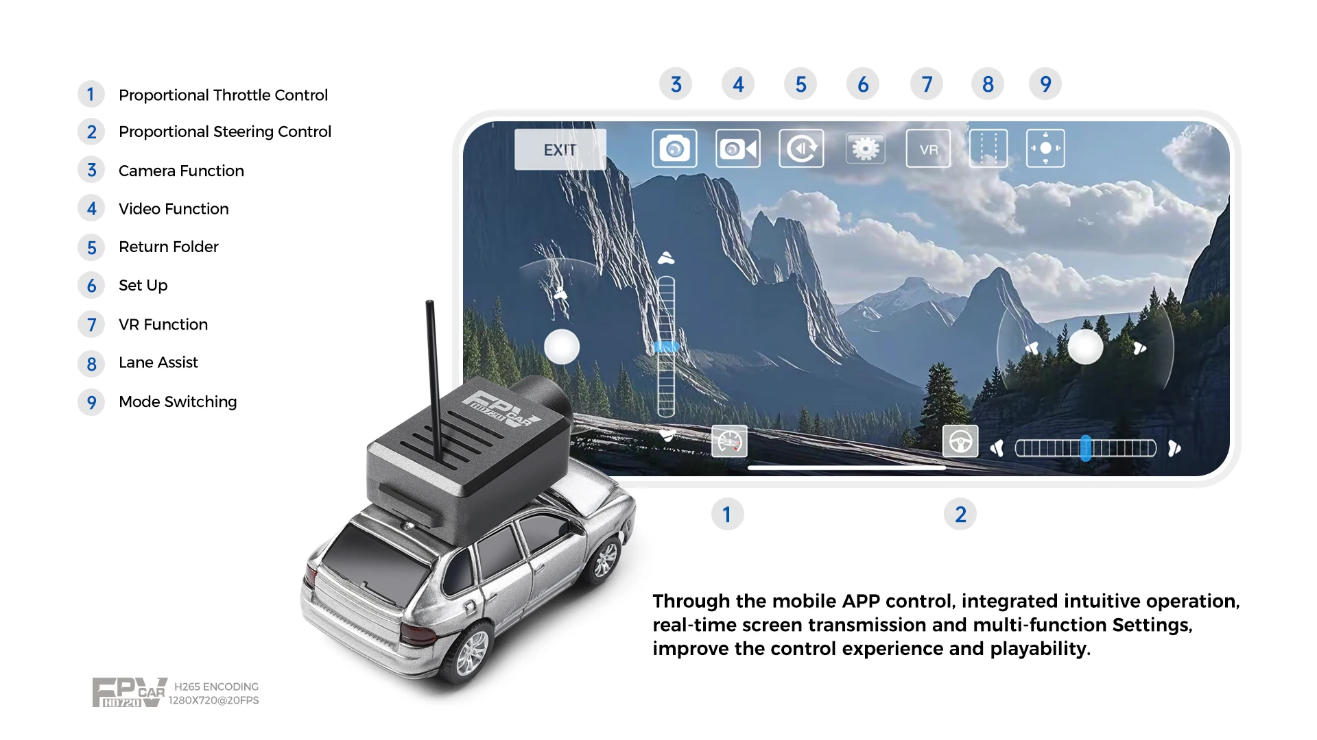 WL 6401 Car with Camera 1:64 Remote Control Toys Camera Car APP Version 2.4G Built-in Mini Cars for Kids