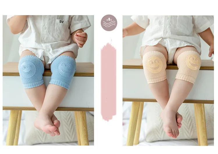 Wholesale Cotton Cute Safety Crawling Anti Slip Baby Crawling Baby Knee