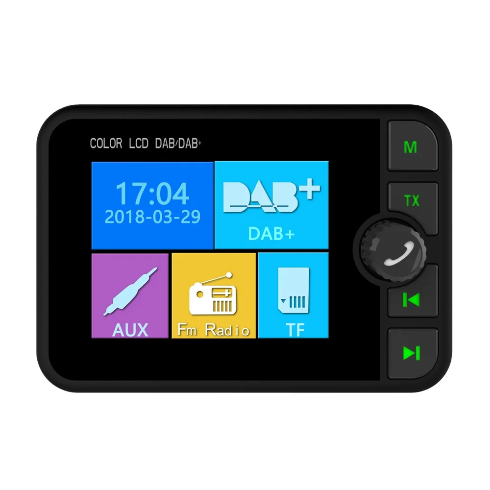 Universal Car DAB Digital Radio Adapter with BT Music Streaming Car Radio DAB+ Compatible With Android Unit