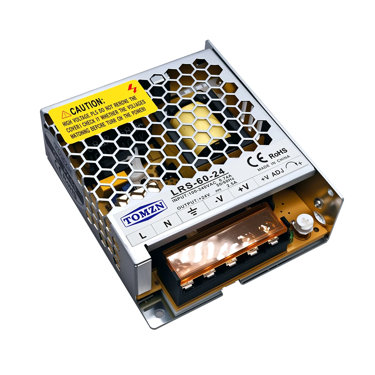 TOMZN 60W AC-DC SMPS Single Output Switching Power Supply Input 110-240V Output 5V 12V 15V 24V 36V 48V Adjustable for LED