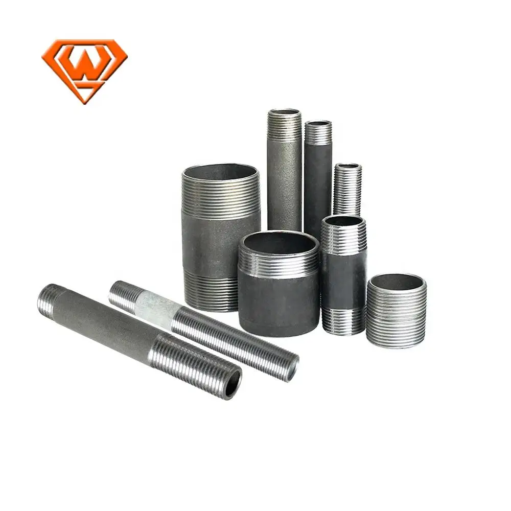 NPT/BSP Threaded Seamless POE PBE TOE TBE Equal Pipe Nipple PBE
