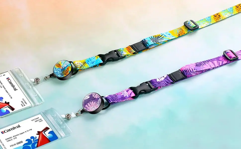 product factory direct polyester lanyard hook colorful custom logo sports race id card badge holder personalized promotional lanyard-4