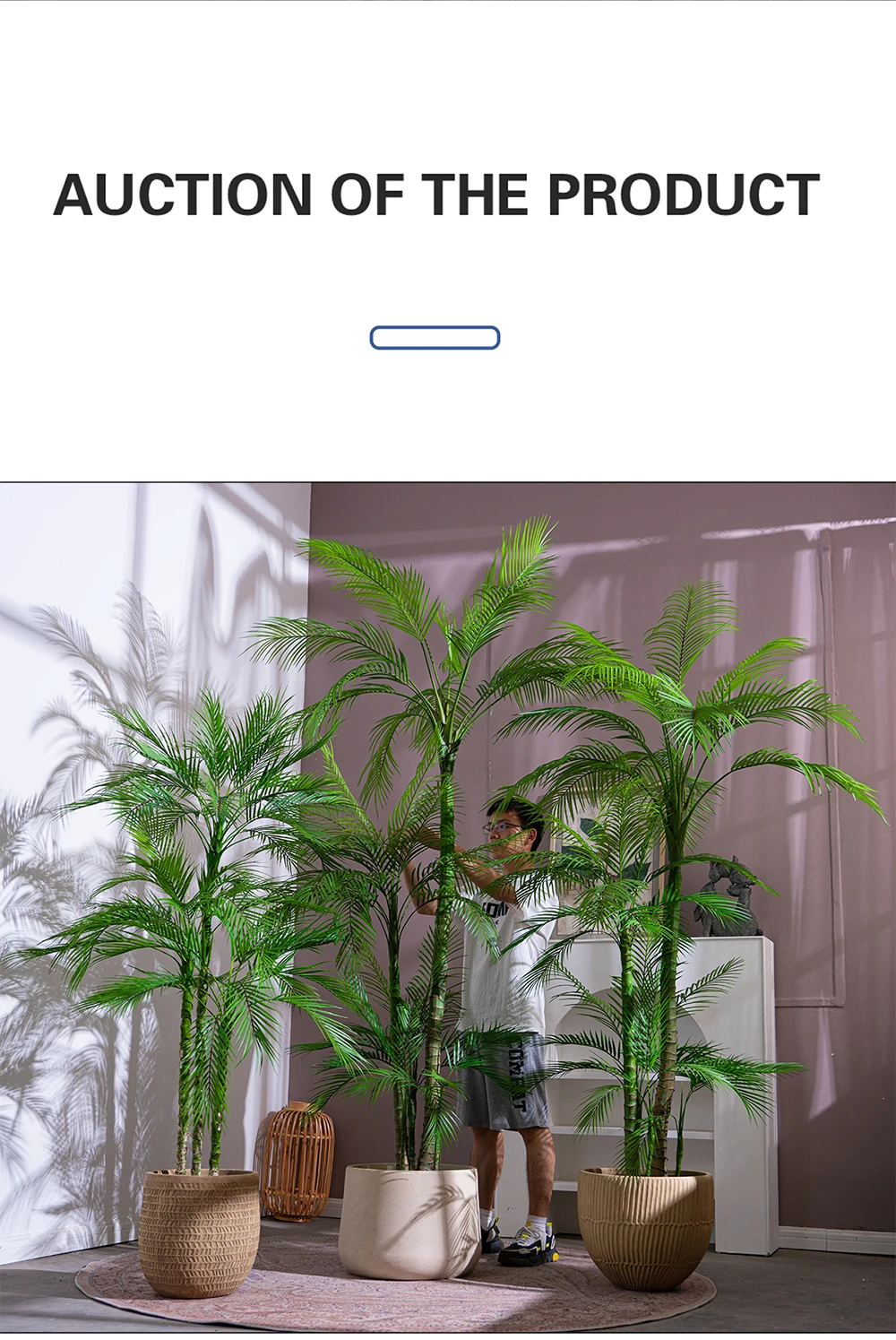 Creative Plastic Artificial Plant Tree Type Indoor Artificial Tree for Home Decorative Artificial Plants Birthday Home Decor manufacture