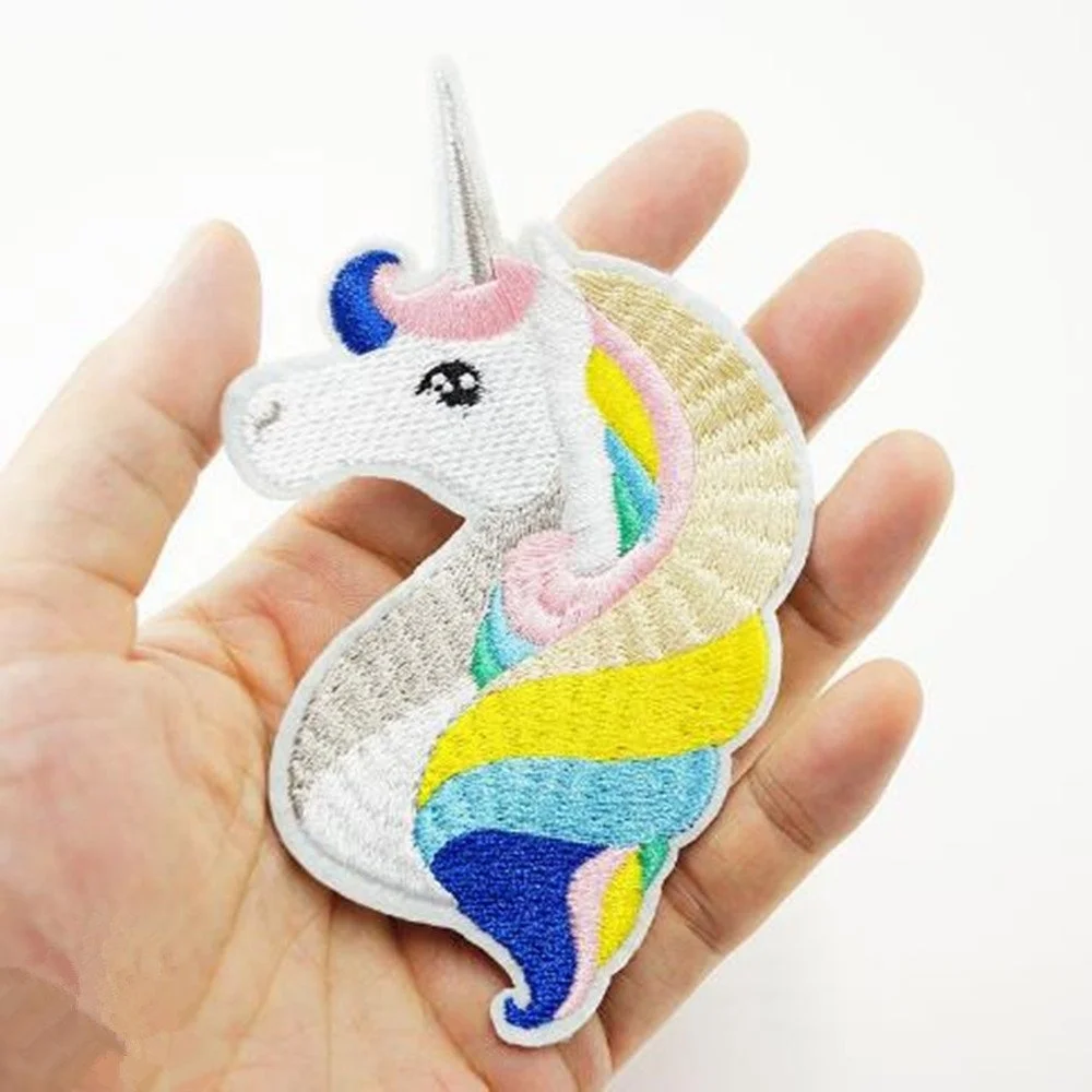 Unicorn DIY Cloth Badges Patch Embroidered Applique Sewing Patches Clothes Stickers Apparel Accessories