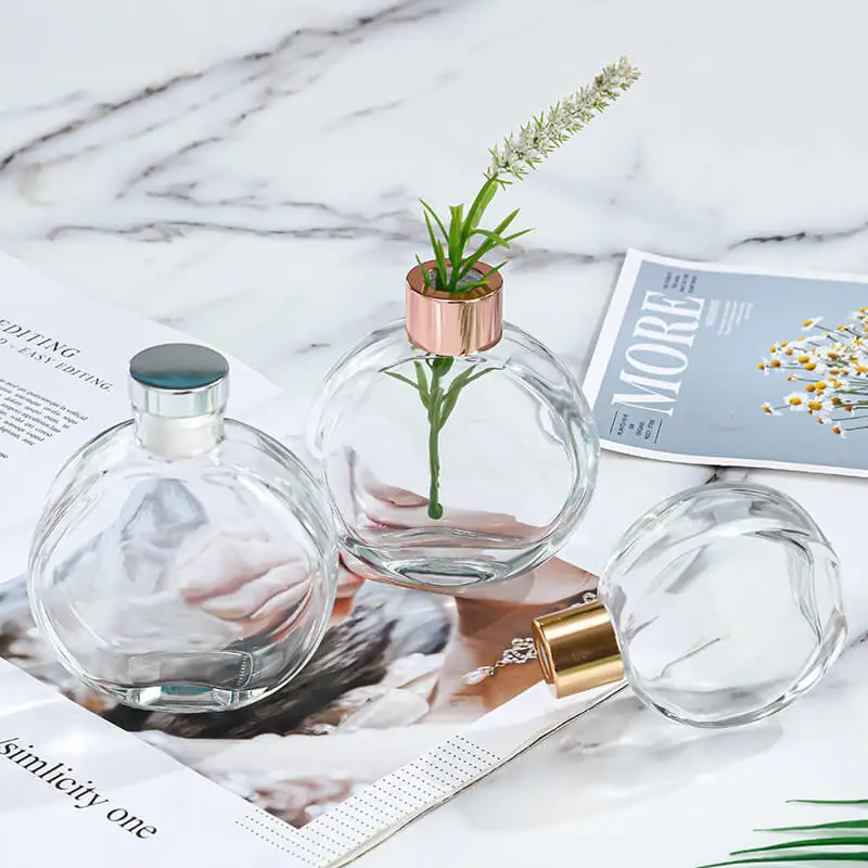 Wholesale Custom 50ml 100ml 150ml 200ml 330ml Reed Aroma Diffuser Essential Oil Diffuser Bottle for Home