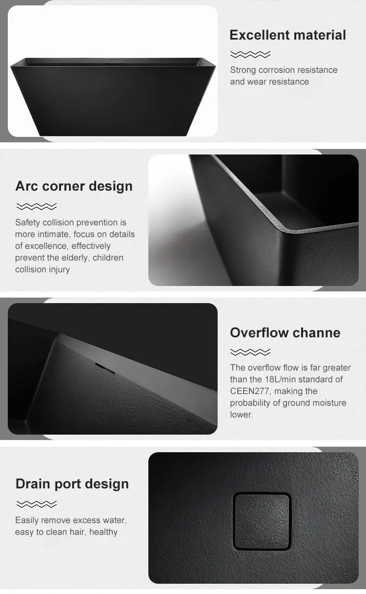 Modern Bathroom Tub Artificial Stone Resin Solid Surface Freestanding