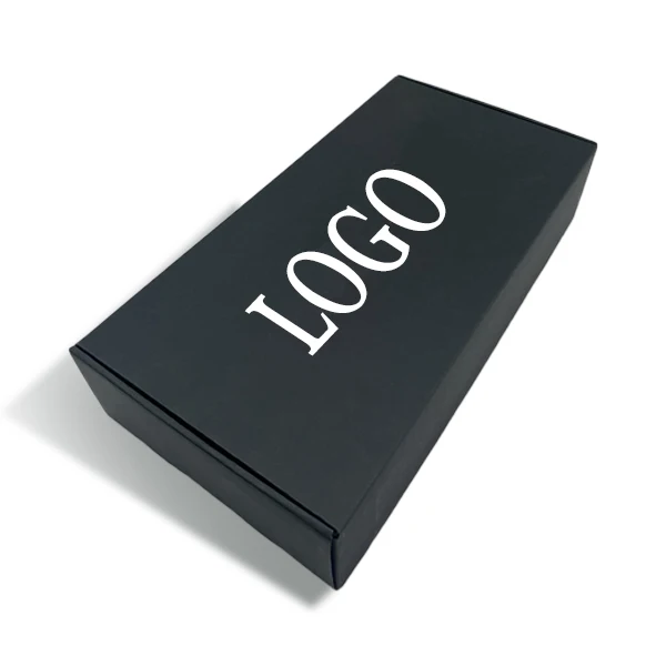 Custom High-End and High Quality Black with Your Logo Matte Lamination Double Side Printing Mailer Boxes Packaging for Clothing