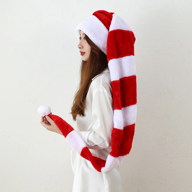 Factory Price Long Christmas Santa Hat Overlength Plush