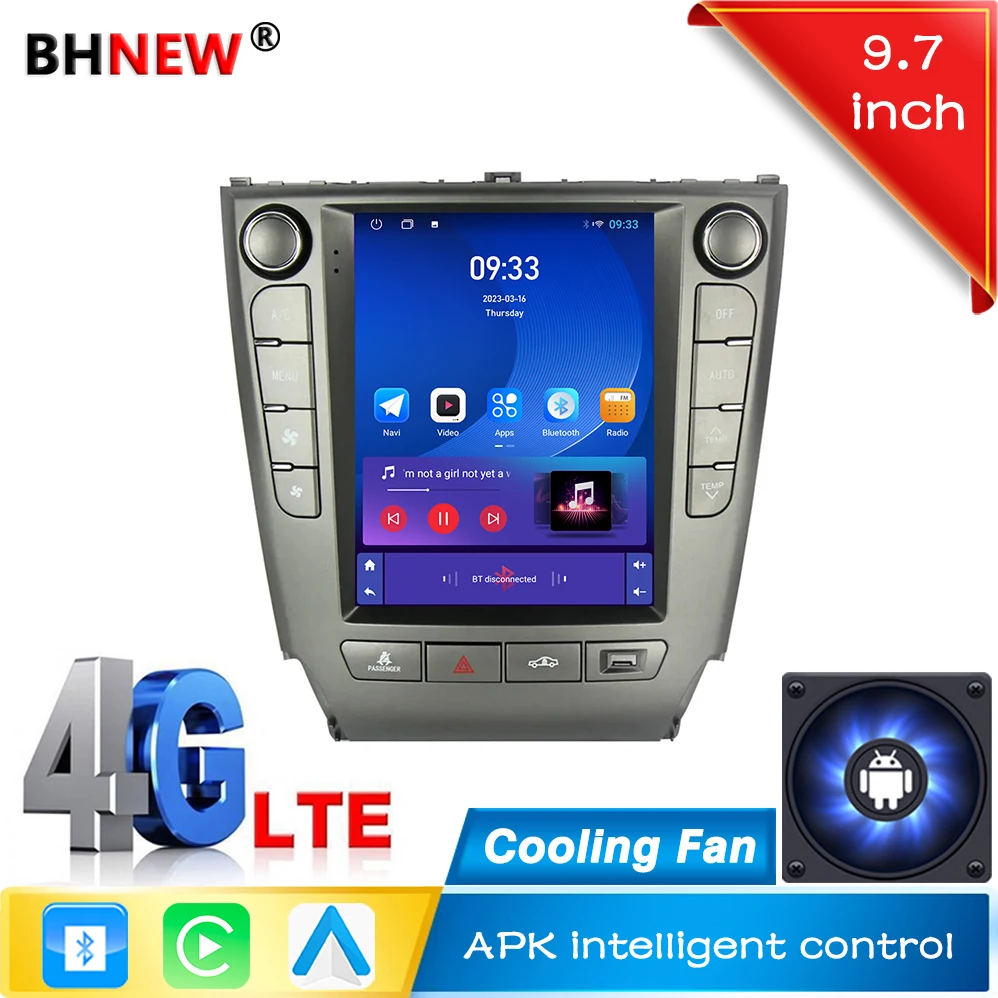 9.7 Inch Android Car Multimedia System for Lexus IS IS250 IS300 IS350 2005-2011 Car Radio Player DSP Wireless Carplay Auto WIFI