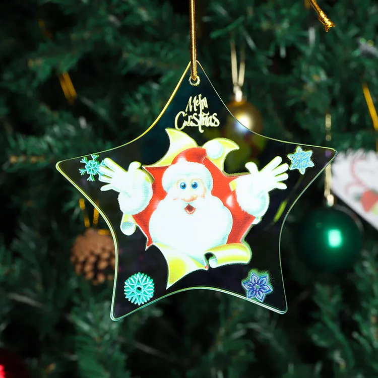 product glass pendant manufacture promotion christmas tree usage custom decoration supplier gift star glass ornament-35