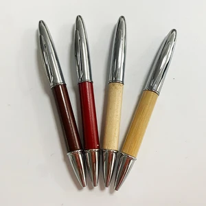 New Luxury Promotion Wood Ball Pen with Laser Engraved Custom logo Office Supplies Christmas Gift Wood Twist Ballpoint Pen