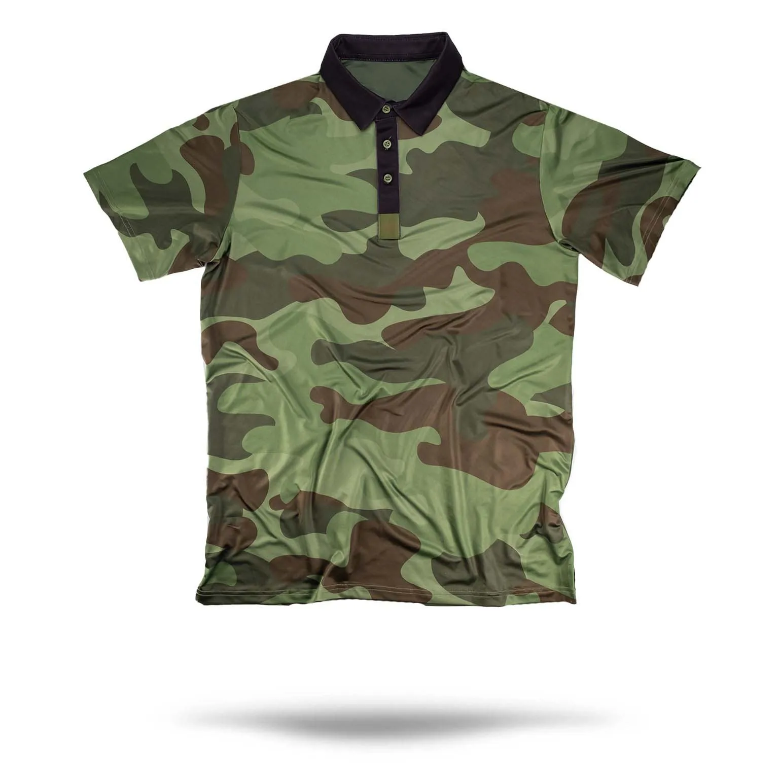 Custom Camouflage Golf Polo T Shirt Trendy High Quality Pattern Print ...