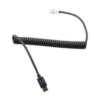 USB-C Power Cable Replacement for Blackmagic Pocket Cinema Camera BMPCC 4K/6K to USB Type-C Spring Cable detail image