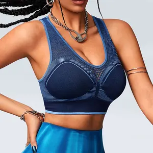 Women's High Quality Sports Bra Hollow Out Design Comfortable Gym Workout Active Wear Seamless Sexy Style