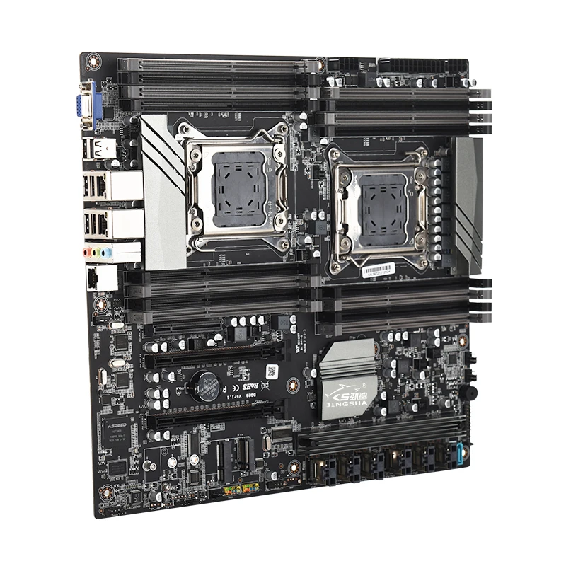 X79マザーボードデュアルCPUソケット、21 * SATA3.0、4 * SATA2.0、mSATA3.0、NVME M.2、16 *  DDR3スロットマザーボード