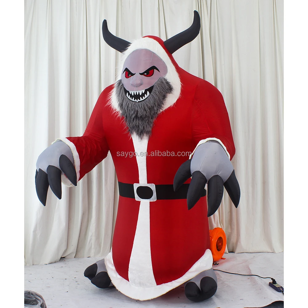 2025 Unisex Halloween Anime Theme Inflatable Evil Monster Mascot Costume Plush Walking Furry Giant for Decoration Events Rental