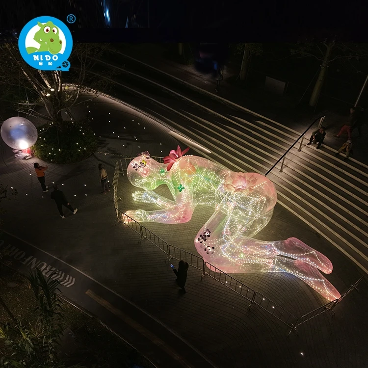 Customized 8m Giant Inflatable Mannequin for Outdoor Exhibition Advertising Air Model Balloon Art Installation Inflatables
