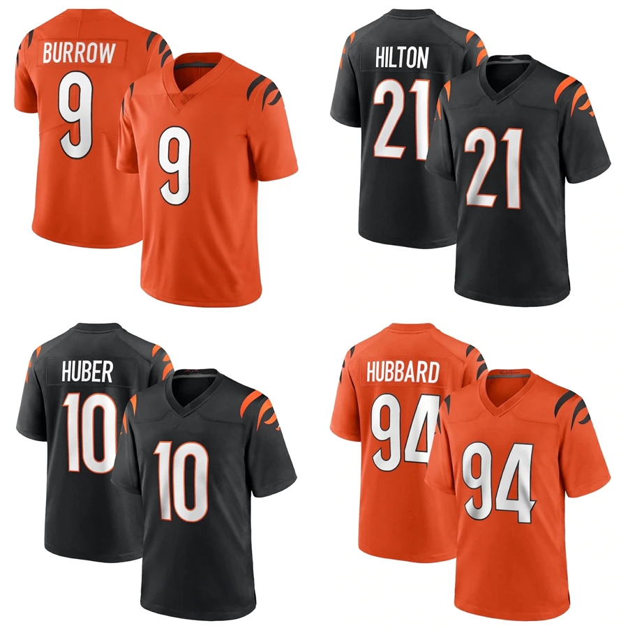 Wholesale Best Quality #1 Ja'Marr Chase #9 Joe Burrow #28 Joe Mixon #85 Tee  Higgins #2 Evan McPherson Stitched American Football Jersey From  m.