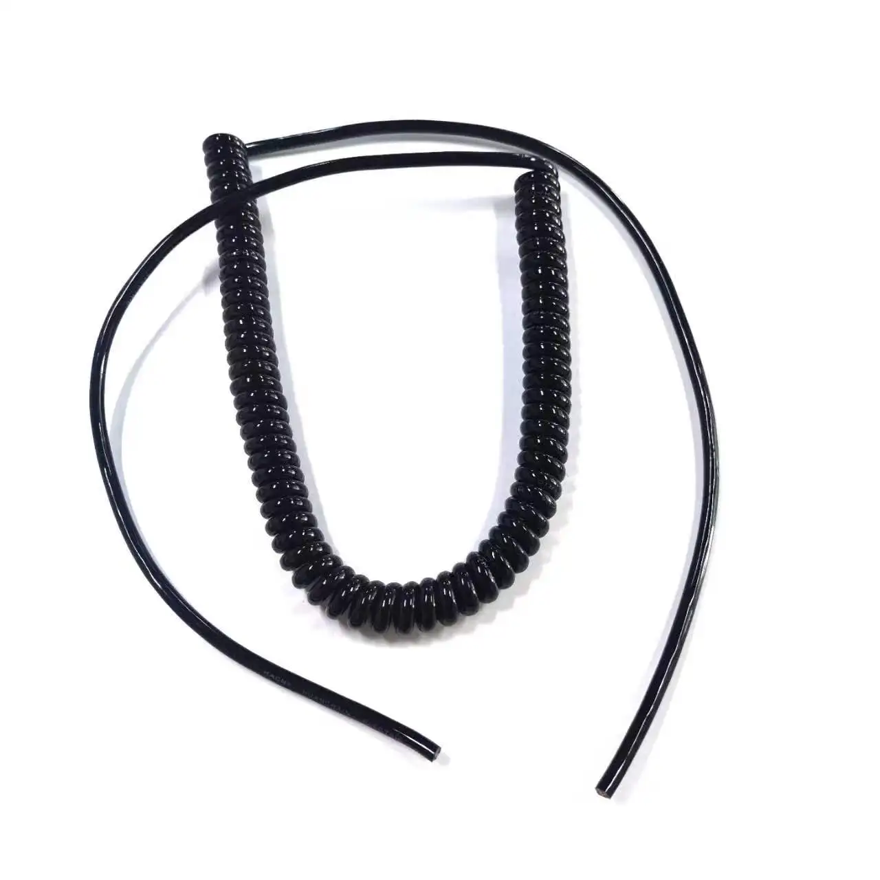 Elastic 2X18AWG Spring Wire Coiled Spiral Cable Electrical Coil Cables Curly Flex Cables