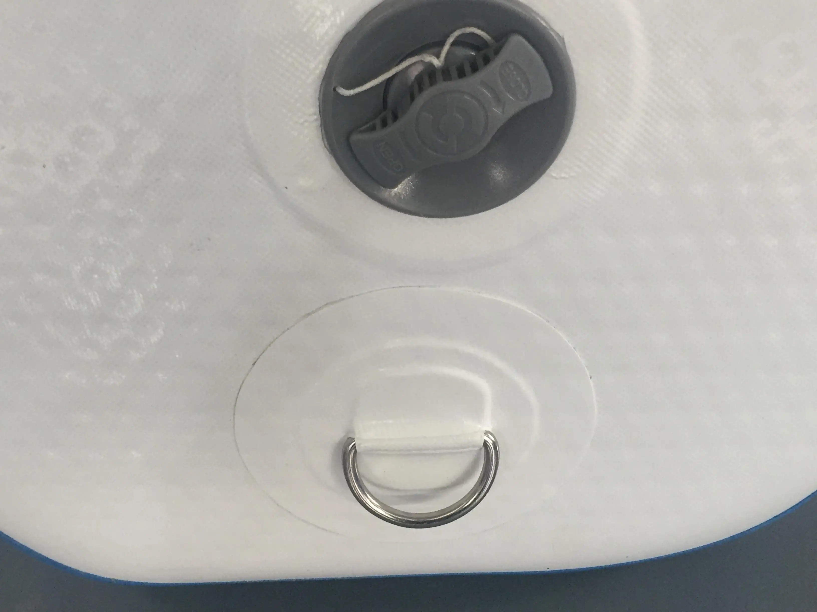 PATIKIL Paddle Board D-Rings - 4 Pack Stainless Steel D-Ring Patches For Inflatable Boats