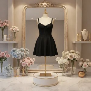 Ladies' Elegant Summer Casual Dress Retro Lace Wrap Bust Straps Elegant Dress Fashionable Casual Women's Clothing