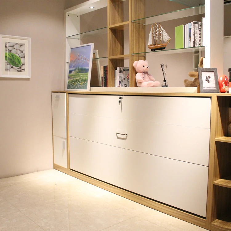 Hidden Murphy Bed Mechanism Manual Horizontal Folding Space Saving Murphy Wall Bed Hardware Kit