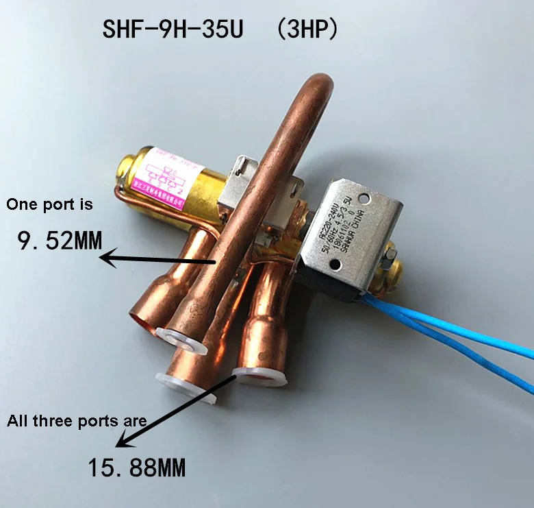 Air Conditioning 4 Way Reversing Valve Midea Gree 3P air Conditioning air Energy Heat Pump Valve With Coil