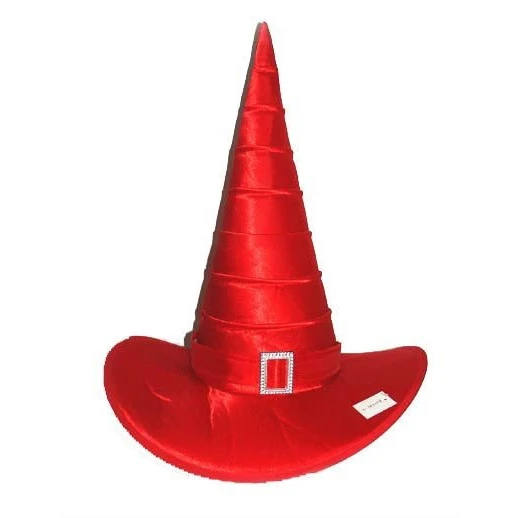パーティーハロウィン魔術師の赤い魔女の帽子mh 0745 Buy ハロウィン帽子 赤魔女帽子 ソーサレス帽子 Product On Alibaba Com