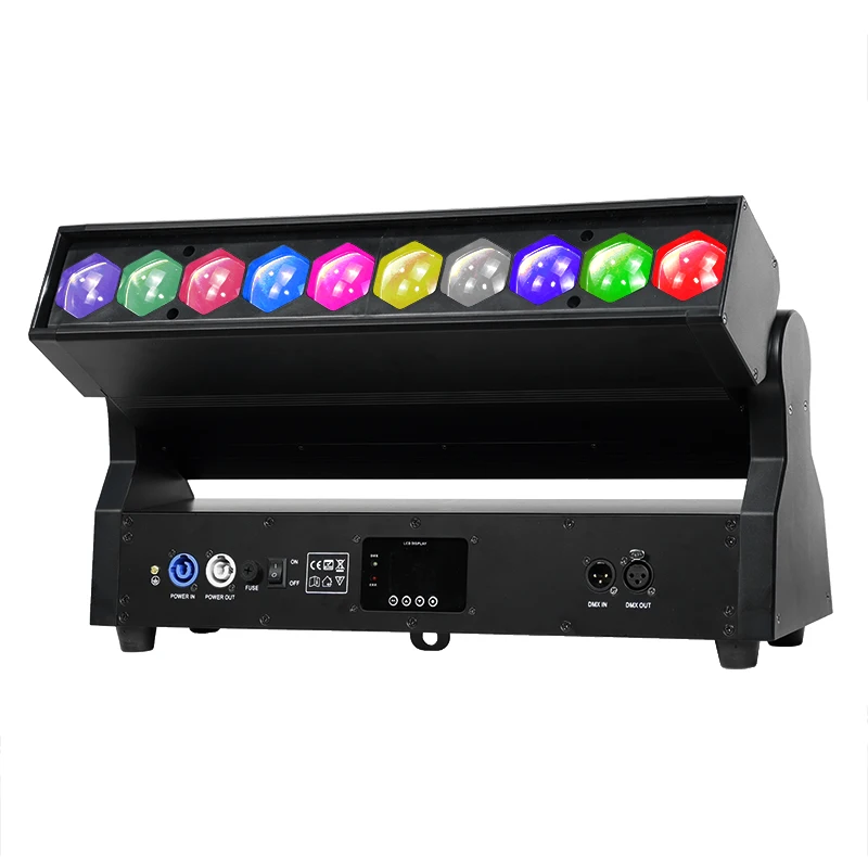 Lighting System For Stage 10*40W RGBW LED Wash Beam DJ Moving Bar Light Zoom DMX Event With Flight Case Set