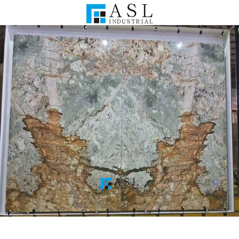 Glazed polished design of quartzite countertop high quality lobby wall tiles
