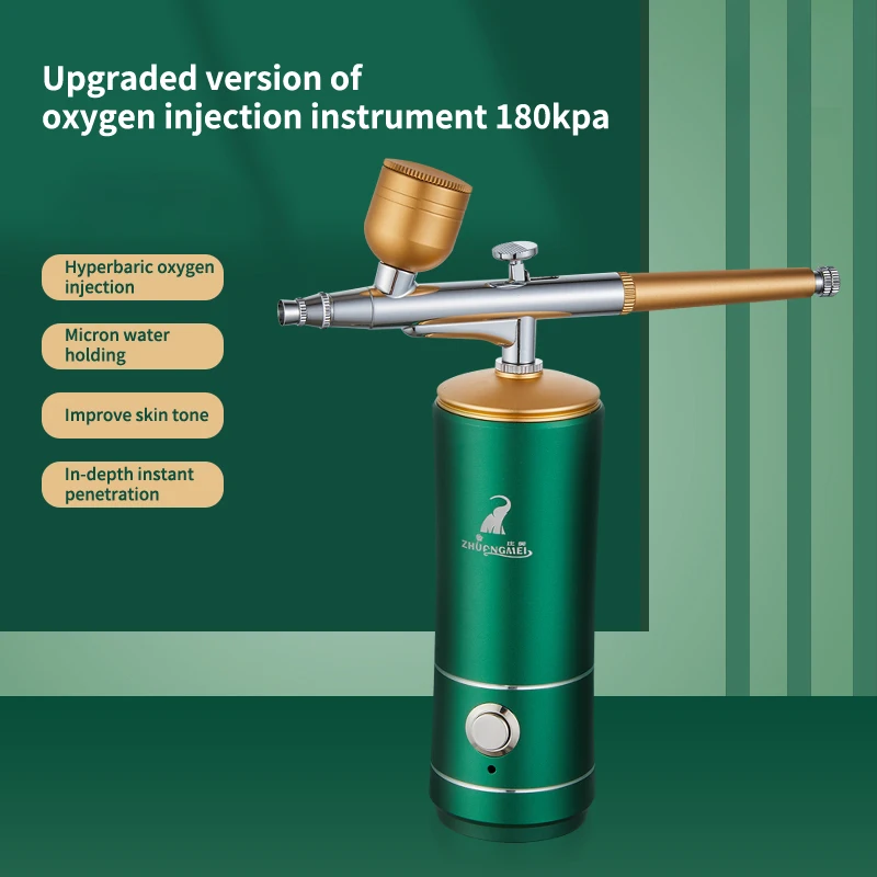 Multifunctional Home Use oxygen jet Machine Facial oxygen airbrush Gun kit with fcc 2022