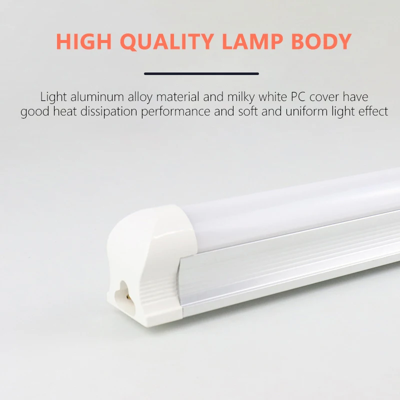 Factory Direct Linear Tube Lighting Housing Fluorescent Fixture T5 T8 Integrated Indoor Shop Japan Hot Jizz LED Tube Light