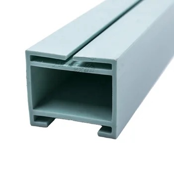 OEM/ODM design size Anti aging plastic square ABS profile tube Extruded PVC profiles plastic pp pe pc square profile