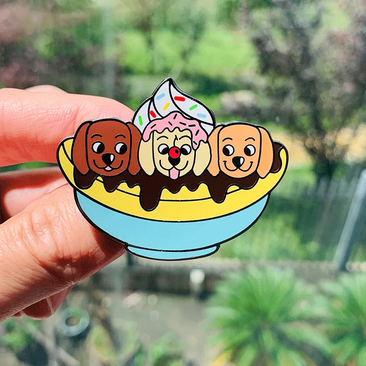 کارخانه پین های یقه سفارشی آرم 2D 3D پین های مینای سخت و نرم تولید کننده بدون حداقل سفارش نشان فلزی آلیاژ روی کارتونی 5