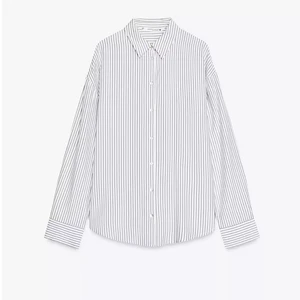 Oem Oem Custom European Style Casual Outfit Set Loose Long Sleeve Cinching  Striped Shirt Wholesale Women's ZW Collection Blouse
