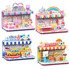 366-369 Milk Tea Toys Sporting Goods Car Shop 4-Piece Set