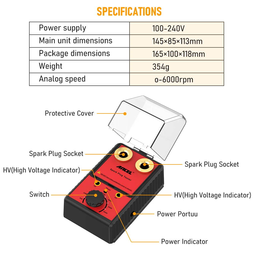 ANCEL Spark Plug Tester How to Use