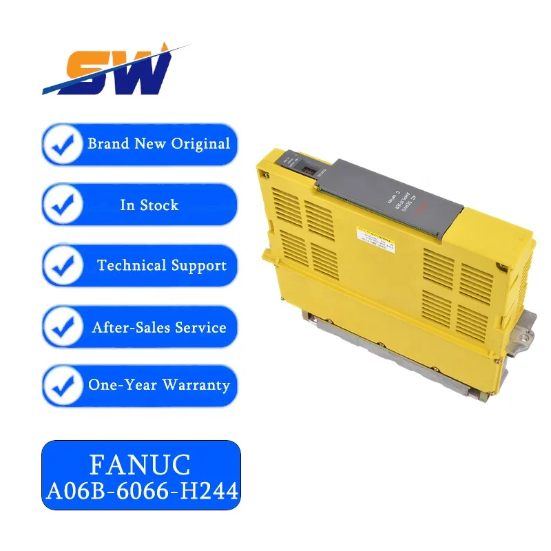 Used FANUC A06B-6066-H244 Servo Amplifier with 1 Year Warranty
